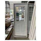 32" x 80" RH 9-Lite 1/2 View Steel Exterior Door