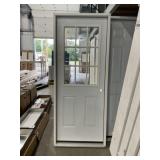 32" x 80" LH 9-Lite 1/2 View Steel Exterior Door