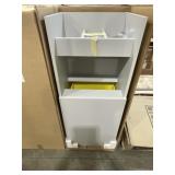 19"W Light Gray Shelf with Trash Can x 2