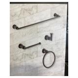 Glacier Bayï¿½ 4pc. Bathroom Accessory Kit in Black