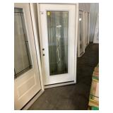 36" RH Full Lite Fiberglass Entry Door