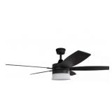 Ghost 52" Indoor Ceiling Fan in Black