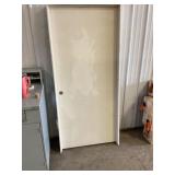 36" x 80" RH Primed White Interior Door
