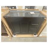 37" x 21" Ashwell Vanity in Dark Chocolate