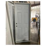 32" x 80" RH 6-Panel Steel Exterior Door