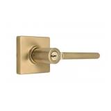 Defiantï¿½ Keyed Entry Door Lever in Brass x3