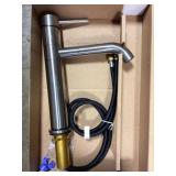 Single Handle Kitchen Faucet-Nickel