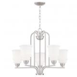 Ashley 5-Bulb Chandelier in Nickel