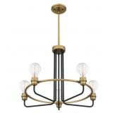 Ashley 5-Bulb Chandelier in Brass