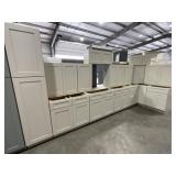 15Pc 30" Silvercreek Classic Cream Kitchen Set