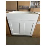 30" x 22" Sink Base Cabinet in White x 3