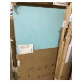 72" x 48" RH Sky Blue Composite Shower Base