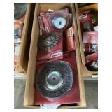 Mix Box Lot Of Assorted Sz. Wire Brushes
