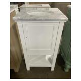 19" x 18.5" Single Bathroom Vanity in White