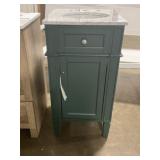 18" x 19" Freestanding Vanity w Single Sink Top