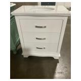 30" x 34" White Bathroom Vanity Cabinet w Sink