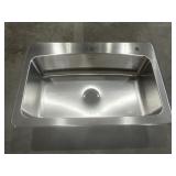 33" x 22" Drop-In Single Bowl Sink in Stainless x2