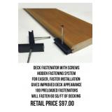 Deck Fastener With Screws