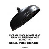 10" Rain Down Shower Head