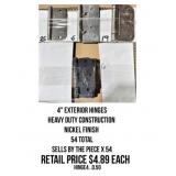 4" Exterior Hinges x54
