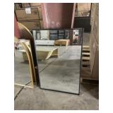 24" x 36" Rectangular Mirror with Black Frame