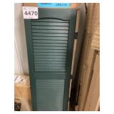 14.5 x 43" Pine green shutters x 3 pair