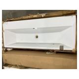 47" x 18" Wall Mount Porcelain Lav Sink