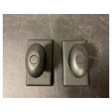 Emtek Decorative Dummy Egg Knob in Flat Black