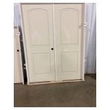 60" x 80" LH 2-Panel Arch-Top MDF French Door