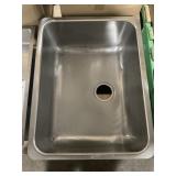 25" x 19" Single Bowl Undermount SS Sink
