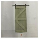 RTA 20" x 84" K-Series BiFold Barn Door in Green