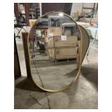 27" x 40" Wall Mount Mirror w Gold Frame