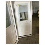 36" LH 1/2 Lite Fiberglass Entry Door