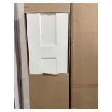 30" x 76-5/16" Primed Wood 2-Panel Bi-Fold Door x2