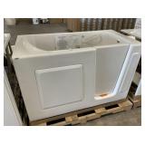 60' RH Walk In Bathtub In White