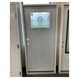 36' x 80' RH Steel Craftsman Style Ext. Door