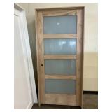 36' x 80' RH 4-Lite White Cedar Interior Door