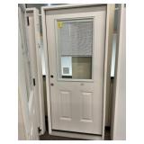 36' x 80' RH Fiberglass HV Ext. Door w/ Blinds