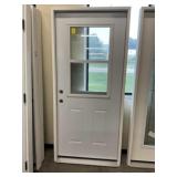 36' x 80' RH Steel HV Ext. Door w/ Venting Screen