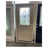 36' x 80' LH Fiberglass Deco HV Exterior Door