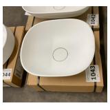 15' White Square Vessel Sink x2