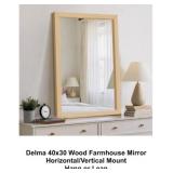 20' x 30' Delma Wood Farmhouse Mirror