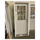 32' x 80' LH 9-lite Steel Exterior Door
