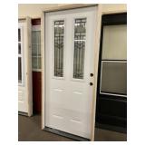36' x 80' LH Steel Deco Glass Exterior Door