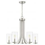 Ashley 5-Bulb Chandelier in Nickel