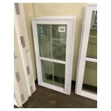 24' x 48' White Vinyl Single Hung Window