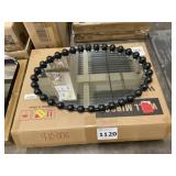 20' x 20' Black Ball Design Wall Mirror