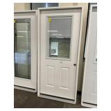 36' x 80' LH Fiberglass HV Ext. Door w/ Blinds
