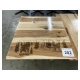 24' x 24' x 24' Hickory/ Sassafras Deco Table