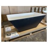 Acquabella 59' Black Freestanding Bathtub